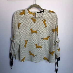 Zara Dachshund Blouse